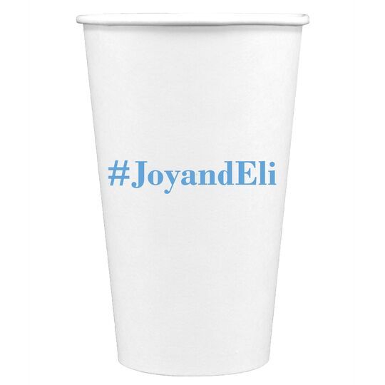 Create Your Hashtag Paper Coffee Cups